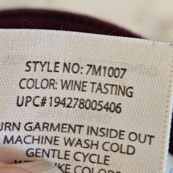 Seven 7 Size 14 SKINNY 4-WAY STRETCH PONTE Knit Pant In Wine Burgundy - Picture 8 of 13